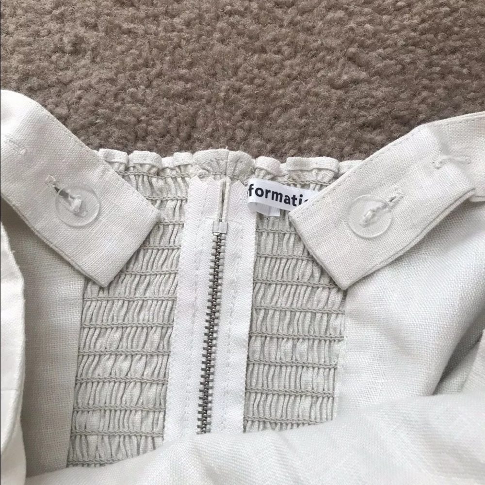 NWOT Reformation Natural Cream Linen Top US 2 - Picture 7 of 13